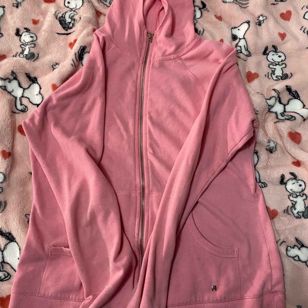 Pink Zip-Up Hoodie